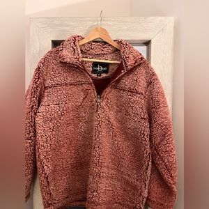 Pick a maroon quarter zip, from a western boutique, size medium